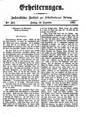 Erheiterungen (Aschaffenburger Zeitung) Freitag 19. Dezember 1862