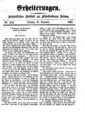 Erheiterungen (Aschaffenburger Zeitung) Dienstag 23. Dezember 1862