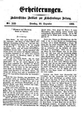 Erheiterungen (Aschaffenburger Zeitung) Dienstag 30. Dezember 1862