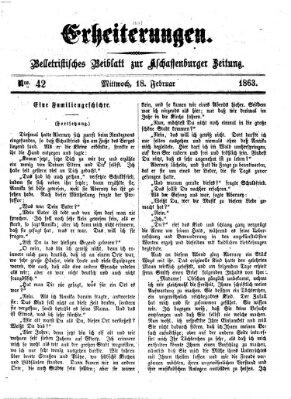 Erheiterungen (Aschaffenburger Zeitung) Mittwoch 18. Februar 1863