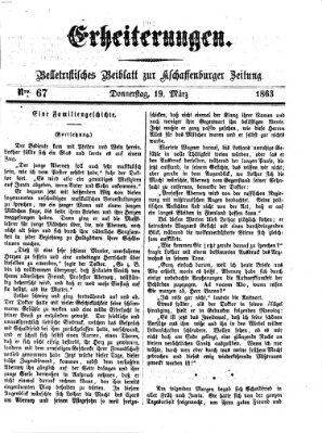 Erheiterungen (Aschaffenburger Zeitung) Donnerstag 19. März 1863