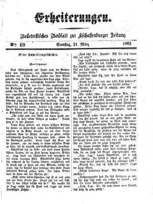 Erheiterungen (Aschaffenburger Zeitung) Samstag 21. März 1863