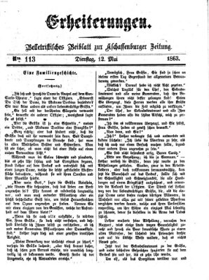 Erheiterungen (Aschaffenburger Zeitung) Dienstag 12. Mai 1863