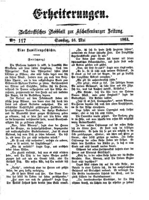 Erheiterungen (Aschaffenburger Zeitung) Samstag 16. Mai 1863