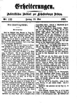 Erheiterungen (Aschaffenburger Zeitung) Freitag 22. Mai 1863