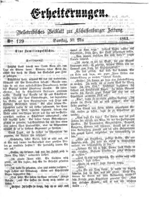 Erheiterungen (Aschaffenburger Zeitung) Samstag 30. Mai 1863