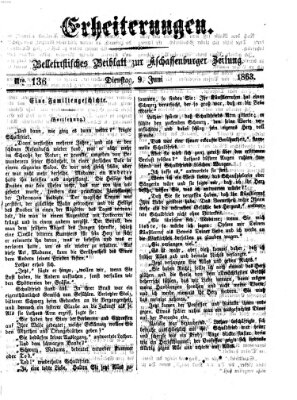 Erheiterungen (Aschaffenburger Zeitung) Dienstag 9. Juni 1863