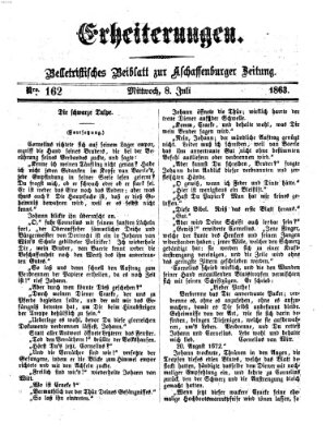 Erheiterungen (Aschaffenburger Zeitung) Mittwoch 8. Juli 1863