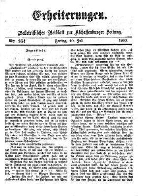 Erheiterungen (Aschaffenburger Zeitung) Freitag 10. Juli 1863