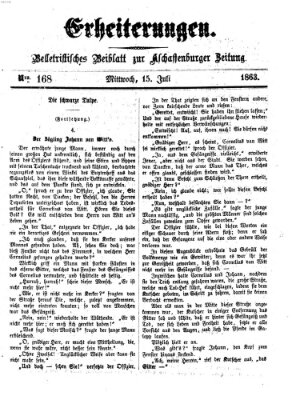 Erheiterungen (Aschaffenburger Zeitung) Mittwoch 15. Juli 1863