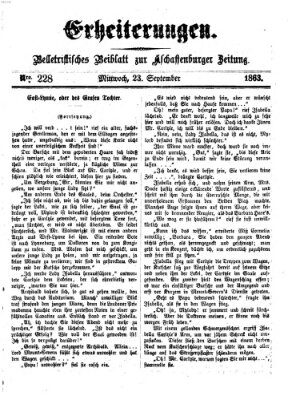 Erheiterungen (Aschaffenburger Zeitung) Mittwoch 23. September 1863