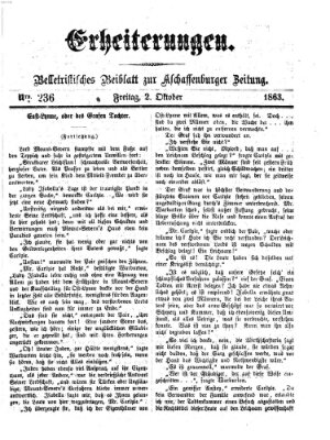 Erheiterungen (Aschaffenburger Zeitung) Freitag 2. Oktober 1863