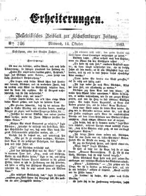 Erheiterungen (Aschaffenburger Zeitung) Mittwoch 14. Oktober 1863