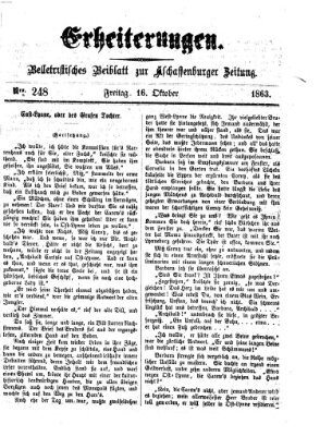 Erheiterungen (Aschaffenburger Zeitung) Freitag 16. Oktober 1863