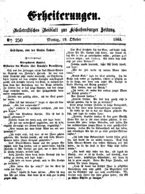 Erheiterungen (Aschaffenburger Zeitung) Montag 19. Oktober 1863