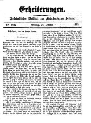 Erheiterungen (Aschaffenburger Zeitung) Montag 26. Oktober 1863