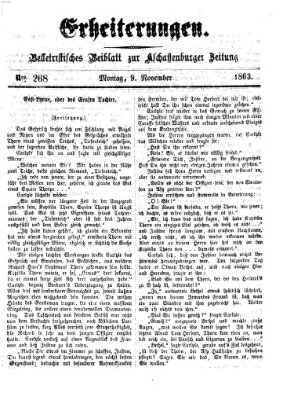 Erheiterungen (Aschaffenburger Zeitung) Montag 9. November 1863