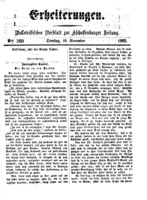 Erheiterungen (Aschaffenburger Zeitung) Dienstag 10. November 1863