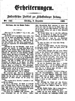 Erheiterungen (Aschaffenburger Zeitung) Dienstag 8. Dezember 1863