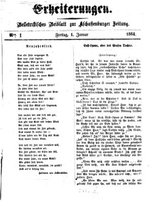 Erheiterungen (Aschaffenburger Zeitung) Freitag 1. Januar 1864