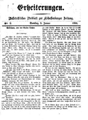 Erheiterungen (Aschaffenburger Zeitung) Samstag 9. Januar 1864