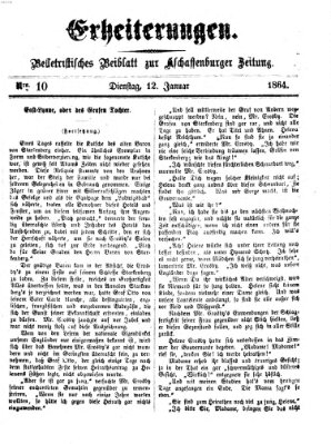 Erheiterungen (Aschaffenburger Zeitung) Dienstag 12. Januar 1864