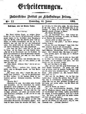 Erheiterungen (Aschaffenburger Zeitung) Donnerstag 14. Januar 1864