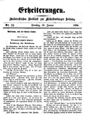 Erheiterungen (Aschaffenburger Zeitung) Dienstag 19. Januar 1864