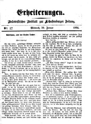 Erheiterungen (Aschaffenburger Zeitung) Mittwoch 20. Januar 1864