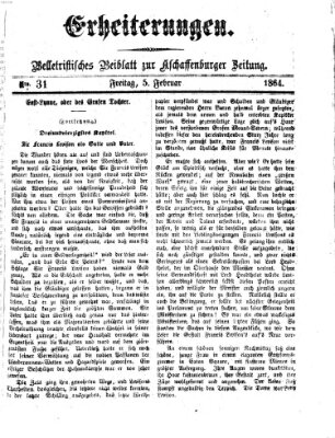 Erheiterungen (Aschaffenburger Zeitung) Freitag 5. Februar 1864