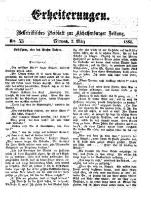 Erheiterungen (Aschaffenburger Zeitung) Mittwoch 2. März 1864