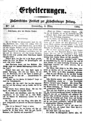 Erheiterungen (Aschaffenburger Zeitung) Donnerstag 3. März 1864