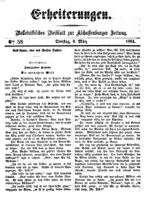 Erheiterungen (Aschaffenburger Zeitung) Dienstag 8. März 1864