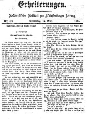 Erheiterungen (Aschaffenburger Zeitung) Donnerstag 17. März 1864