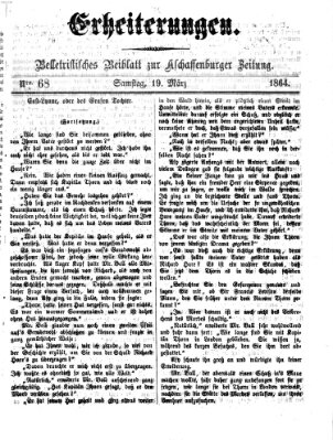 Erheiterungen (Aschaffenburger Zeitung) Samstag 19. März 1864