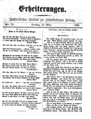 Erheiterungen (Aschaffenburger Zeitung) Dienstag 22. März 1864