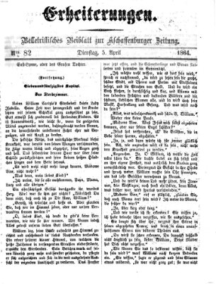 Erheiterungen (Aschaffenburger Zeitung) Dienstag 5. April 1864