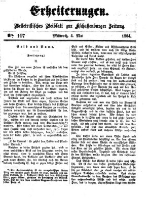 Erheiterungen (Aschaffenburger Zeitung) Mittwoch 4. Mai 1864