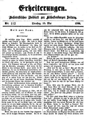 Erheiterungen (Aschaffenburger Zeitung) Dienstag 10. Mai 1864