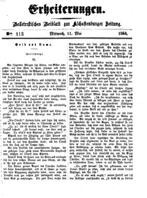 Erheiterungen (Aschaffenburger Zeitung) Mittwoch 11. Mai 1864