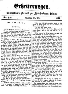 Erheiterungen (Aschaffenburger Zeitung) Samstag 14. Mai 1864