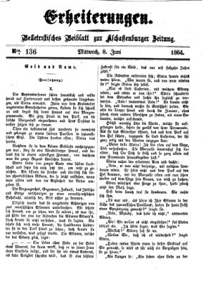 Erheiterungen (Aschaffenburger Zeitung) Mittwoch 8. Juni 1864