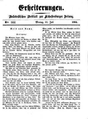 Erheiterungen (Aschaffenburger Zeitung) Montag 11. Juli 1864