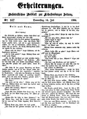 Erheiterungen (Aschaffenburger Zeitung) Donnerstag 14. Juli 1864