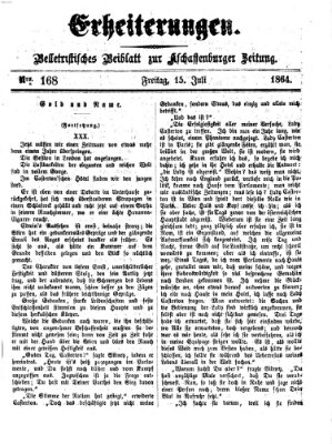 Erheiterungen (Aschaffenburger Zeitung) Freitag 15. Juli 1864