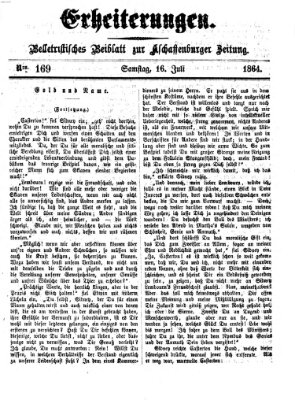 Erheiterungen (Aschaffenburger Zeitung) Samstag 16. Juli 1864