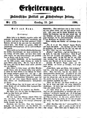 Erheiterungen (Aschaffenburger Zeitung) Samstag 23. Juli 1864