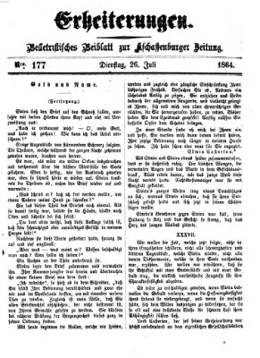 Erheiterungen (Aschaffenburger Zeitung) Dienstag 26. Juli 1864