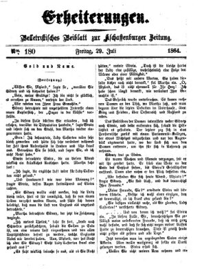 Erheiterungen (Aschaffenburger Zeitung) Freitag 29. Juli 1864