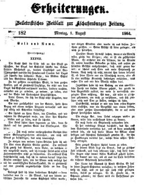 Erheiterungen (Aschaffenburger Zeitung) Montag 1. August 1864